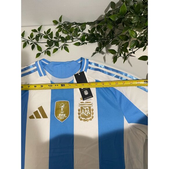 Argentina National Team FIFA 2022 Blue &White Jersey Adidas Heat.Rdy Slim Fit XL - Picture 11 of 16